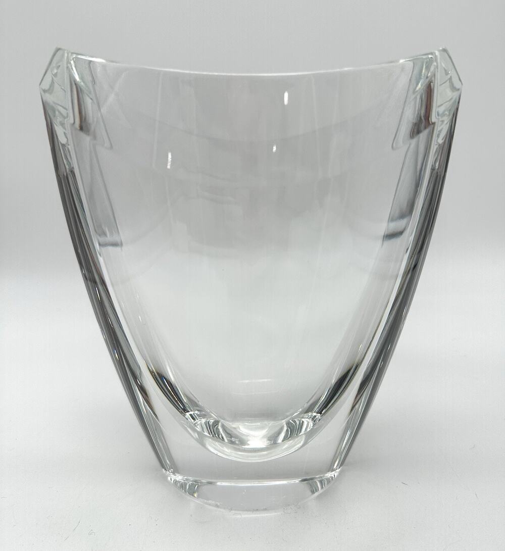Waterford Clear Crystal "Eclipse" Vase 8” BEAUTIFUL
